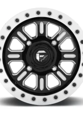 FUEL UTV D911 HardlineBL Gloss Black & Milled 1-Piece Cast Wheel 15x10 4x136 25mm                                     - D9111500A664 - Image 3