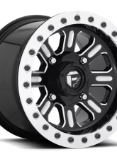 FUEL UTV D911 HardlineBL Gloss Black & Milled 1-Piece Cast Wheel 15x10 4x136 25mm                                     - D9111500A664 - Image 2
