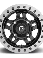 Fuel UTV D917 AnzaBL Matte Black w/ Anthracite Ring 1-Piece Cast Wheel 14x7 4x136 13mm                                     - D9171470A643 - Image 3