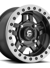 Fuel UTV D917 AnzaBL Matte Black w/ Anthracite Ring 1-Piece Cast Wheel 14x7 4x136 13mm                                     - D9171470A643 - Image 2