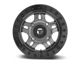 Fuel UTV D918 AnzaBL Matte Anthracite w/ Black Ring 1-Piece Cast Wheel 14x7 4x136 13mm