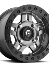Fuel UTV D918 AnzaBL Matte Anthracite w/ Black Ring 1-Piece Cast Wheel 14x7 4x136 13mm                                     - D9181470A643 - Image 2
