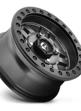 Fuel UTV D918 AnzaBL Matte Anthracite w/ Black Ring 1-Piece Cast Wheel 14x7 4x136 13mm                                     - D9181470A643 - Image 3