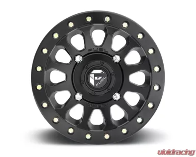 FUEL UTV D920 VectorBL Matte Black 1-Piece Cast Wheel 14x7 4x136 38mm - D9201470A655