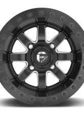 FUEL UTV D928 MaverickBL Black & Milled 1-Piece Cast Wheel 15x8 4x156 00mm                                     - D9281580A545 - Image 3