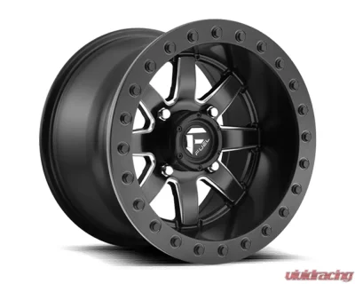 FUEL UTV D928 MaverickBL Black & Milled 1-Piece Cast Wheel 15x8 4x156 00mm - D9281580A545