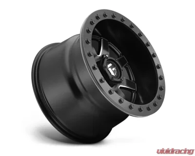 FUEL UTV D928 MaverickBL Black & Milled 1-Piece Cast Wheel 15x8 4x156 00mm - D9281580A545