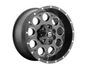 FUEL D525 Revolver Wheel 16x8 Blank 1mm Matte Black Milled