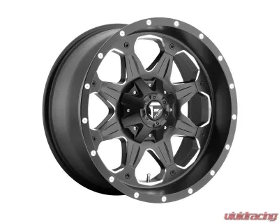 FUEL D534 Boost Wheel 16x8 Blank 1mm Matte Black Milled - D53416800045D