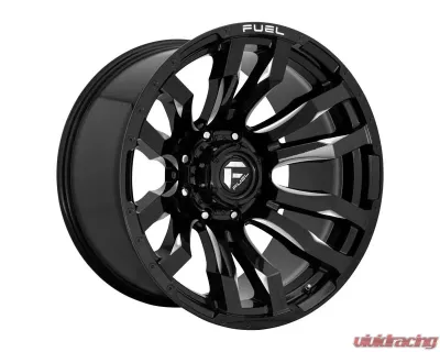 FUEL D673 Blitz Wheel 20x9 8X170 1mm Gloss Black Milled - D67320901750