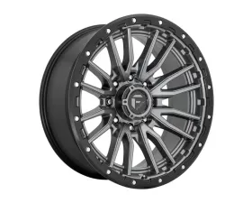 FUEL D680 Rebel Wheel 22x12 8X170 -44mm Matte Gun Metal Black Bead Ring