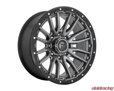 FUEL D680 Rebel Wheel 22x12 8X6.5 -44mm Matte Gun Metal Black Bead Ring - D68022208247