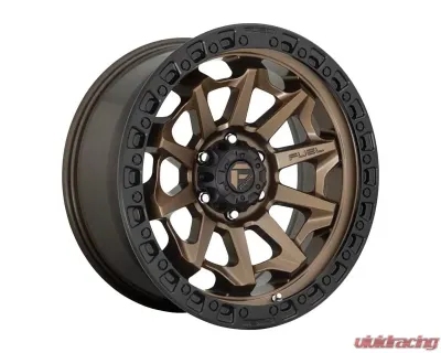 FUEL D696 Covert Wheel 17x9 8X6.5 1mm Matte Bronze Black Bead Ring - D69617908250