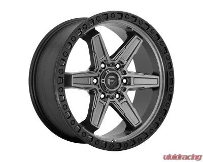 FUEL D698 Kicker Wheel 17x9 6X4.5 12mm Matte Gun Metal Black Bead Ring - D69817908755