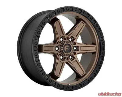 FUEL D699 Kicker Wheel 17x9 5x127 | 5x5 -12mm Matte Bronze Black Bead Ring - D69917907545