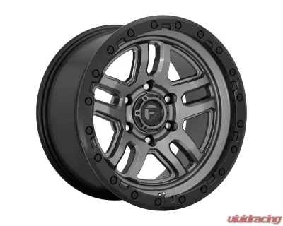 FUEL D701 Ammo Wheel 17x9 6X5.5 -12mm Matte Gun Metal Black Bead Ring - D70117908445