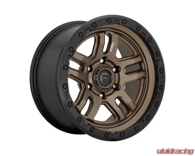 FUEL D702 Ammo Wheel 17x9 5x127 | 5x5 -12mm Matte Bronze Black Bead Ring - D70217907545