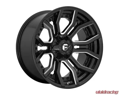 FUEL D711 Rage Wheel 20x9 5X5/5.5 1mm Gloss Black Milled - D71120905750