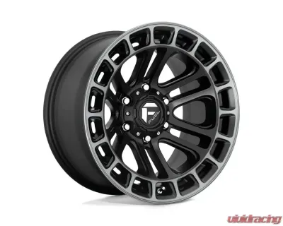 FUEL D720 Heater Wheel 20x10 6x135 -18 Matte Black Double Dark Tint Machined - D72020008947