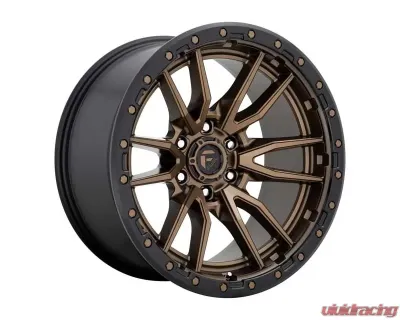 FUEL Off-Road D681 Rebel Wheel 16x8 6x139.7 1mm Matte Bronze Black Bead Ring - D68116808445