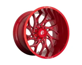 FUEL D742 Runner Wheel 22x12 5x5.0 -44 Candy Red Milled