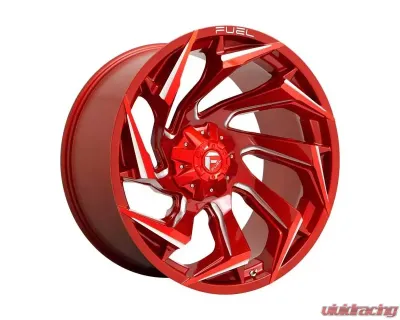 Fuel D754 Reaction Wheel 20x9 8x165.10 1mm Candy Red Milled - D75420908250