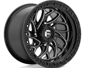 FUEL UTV D741 Runner Wheel 15x10 4x137 +0mm Gloss Black Milled