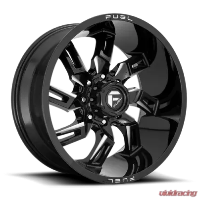 FUEL 1 Piece D747 Lockdown Wheel 20x10 8x6.5 -18mm Gloss Black Milled - D74720008247