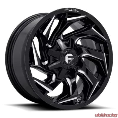 FUEL 1 Piece D753 Reaction Wheel 18x9 6x135/5.5 +1mm Gloss Black Milled - D75318909850