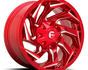 Fuel 1 Piece D754 Reaction Wheel 18x9 8x180 +1mm Candy Red Milled