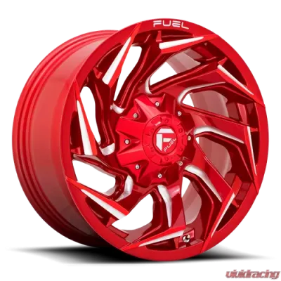 FUEL 1 Piece D754 Reaction Wheel 18x9 5x4.5/5.0 -12mm Candy Red Milled - D75418902645