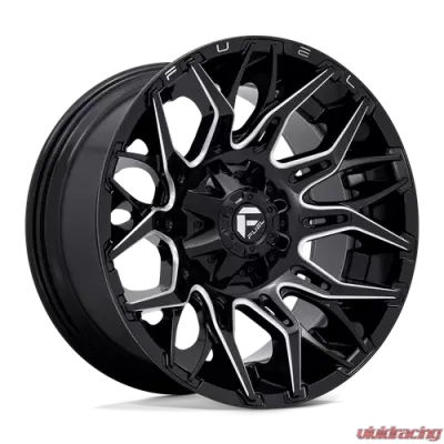 FUEL 1 Piece D769 Twitch Wheel 20x10 6x135/5.5 -18mm Glossy Black Milled - D76920009847
