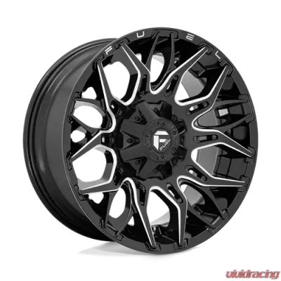 FUEL 1 Piece D769 Twitch Wheel 22x10 6x135/5.5 -18mm Glossy Black Milled - D76922009847