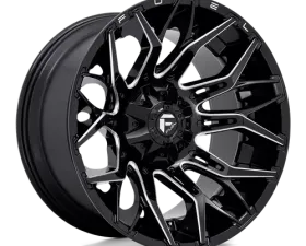 FUEL 1 Piece D769 Twitch Wheel 22x12 8x180 -44mm Glossy Black Milled