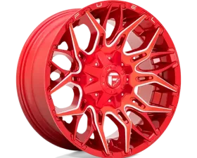 FUEL 1 Piece D771 Twitch Wheel 20x9 6x135/5.5 +1mm Candy Red Milled