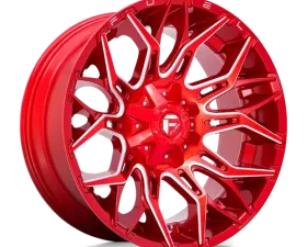 Fuel 1 Piece D771 Twitch Wheel 22x10 8x170 -18mm Candy Red Milled