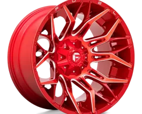 Fuel 1 Piece D771 Twitch Wheel 22x12 5x4.5/5.0 -44mm Candy Red Milled