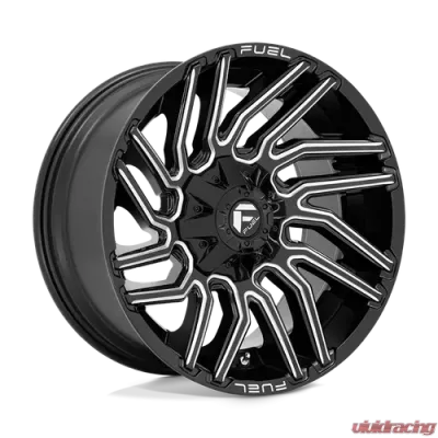 FUEL 1 Piece D773 Typhoon Wheel 20x10 8x180 -18mm Gloss Black Milled - D77320001847