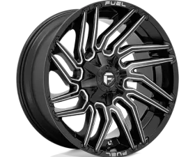 FUEL 1 Piece D773 Typhoon Wheel 22x10 8x6.5 -18mm Gloss Black Milled
