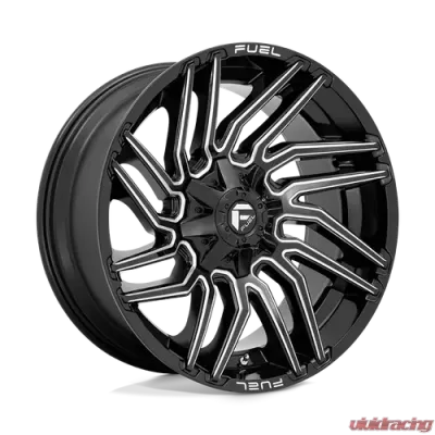 FUEL 1 Piece D773 Typhoon Wheel 22x10 8x6.5 -18mm Gloss Black Milled - D77322008247