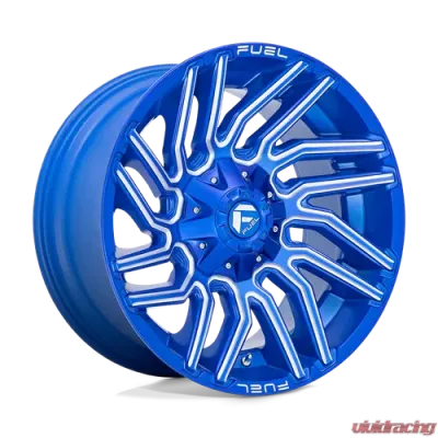 Fuel 1 Piece D774 Typhoon Wheel 20x10 8x180 -18mm Anodized Blue Milled - D77420001847