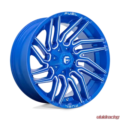 Fuel 1 Piece D774 Typhoon Wheel 22x10 8x180 -18mm Anodized Blue Milled - D77422001847
