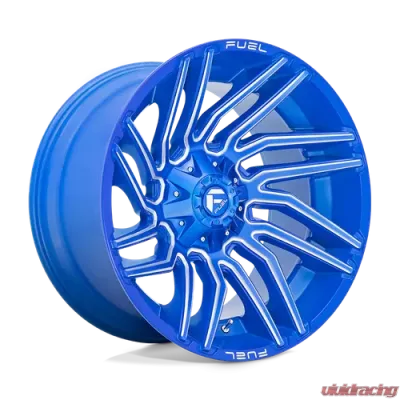 Fuel 1 Piece D774 Typhoon Wheel 22x12 8x170 -44mm Anodized Blue Milled - D77422201747