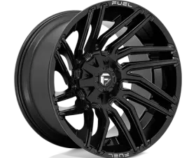 FUEL 1 Piece D776 Typhoon Wheel 22x12 5x4.5/5.0 -44mm Gloss Black