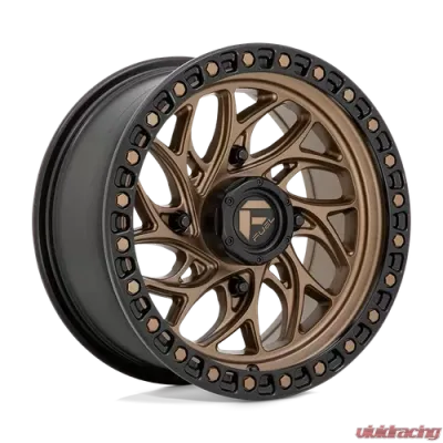 FUEL UTV D777 Runner UTV Wheel 15x7 4x137 +10mm Bronze w/Black Ring - D7771570A643