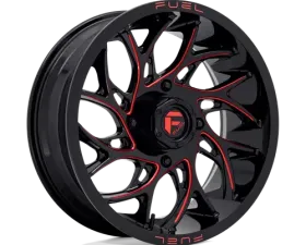 FUEL UTV D779 Runner UTV Wheel 18x7 4x156 +13mm Gloss Black Milled Candy Red