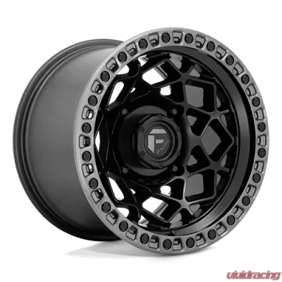 FUEL UTV D783 Unit UTV Wheel 15x10 4x137 +0mm Matte Black w/Gunmetal Ring - D7831500A655