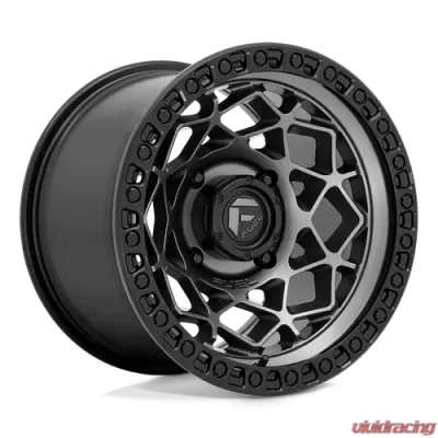 FUEL UTV D784 Unit UTV Wheel 15x10 4x156 +0mm Gunmetal w/Matte Black Ring - D7841500A555