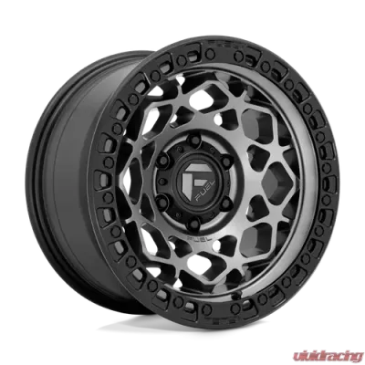 FUEL 1 Piece D784 Unit Wheel 17x9 6x5.5 +1mm Gunmetal w/Matte Black Ring - D78417908450