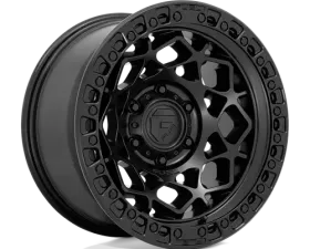 FUEL 1 Piece D786 Unit Wheel 17x9 6x5.5 +1mm Matte Black w/Matte Black Ring